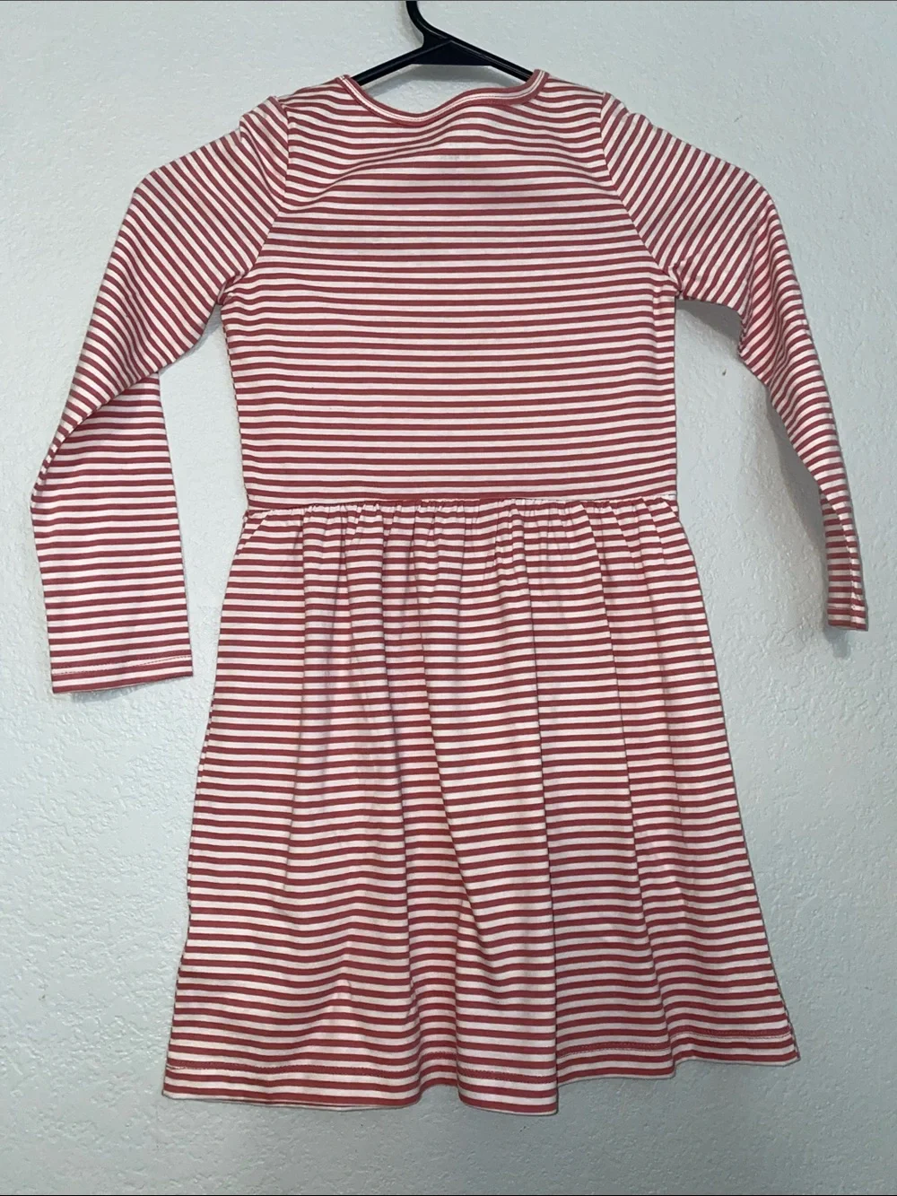 Carter's Gray Heart Print Dress with Pink Stripe Dress bundle